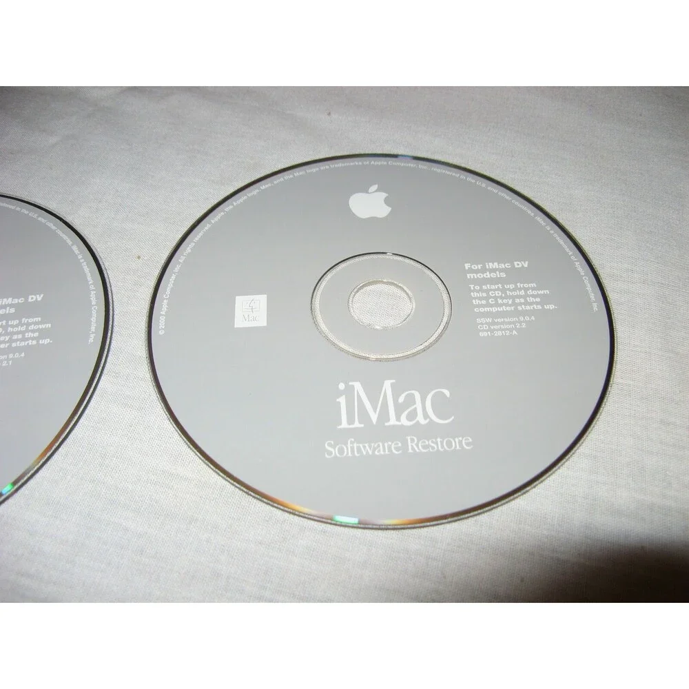 iMac For DV Models Software Install & Restore Discs SSW Version 9.0.4
